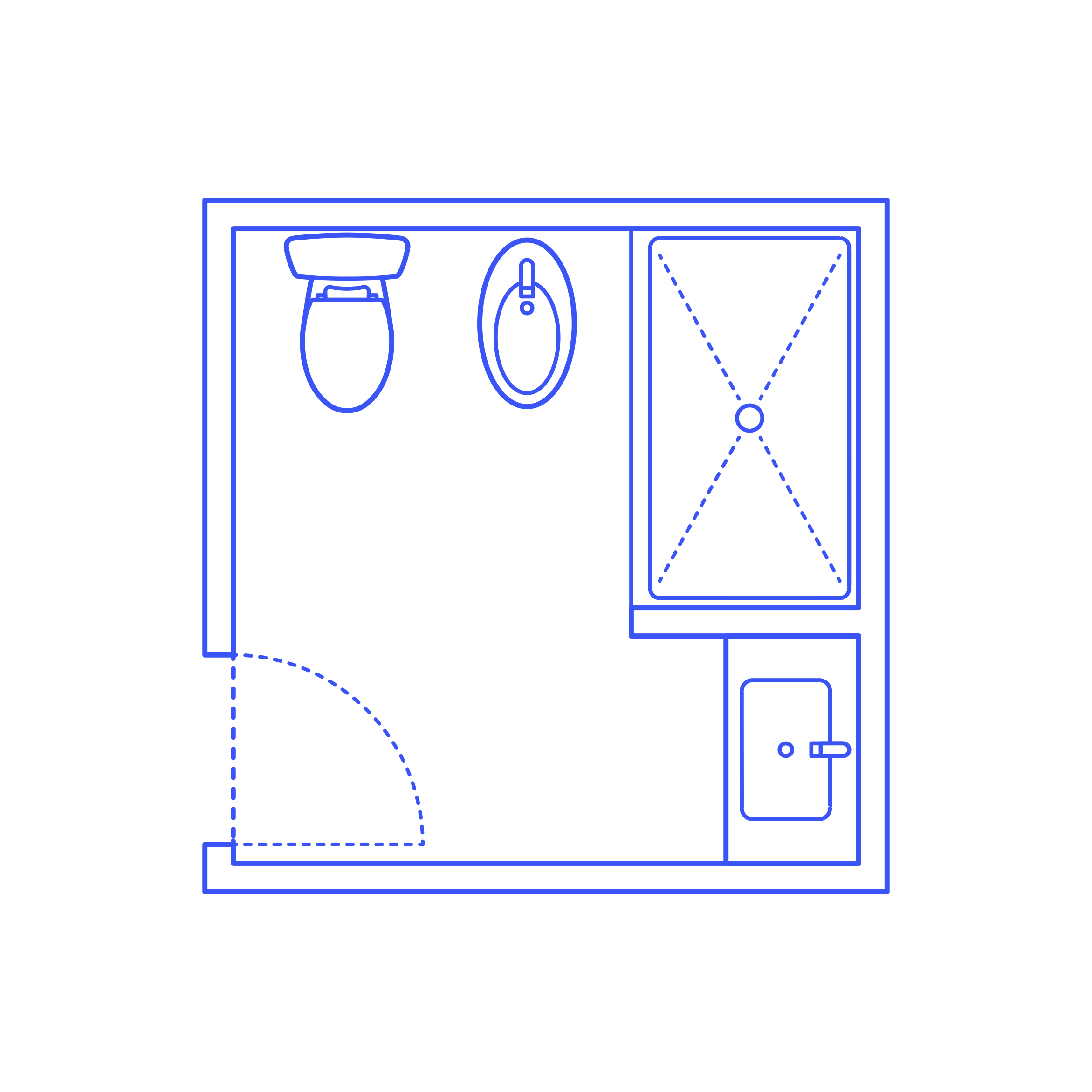 Layouts Bathrooms Three Quarter Bidet 2 Wall Line Art Svg Vector Free Vectors